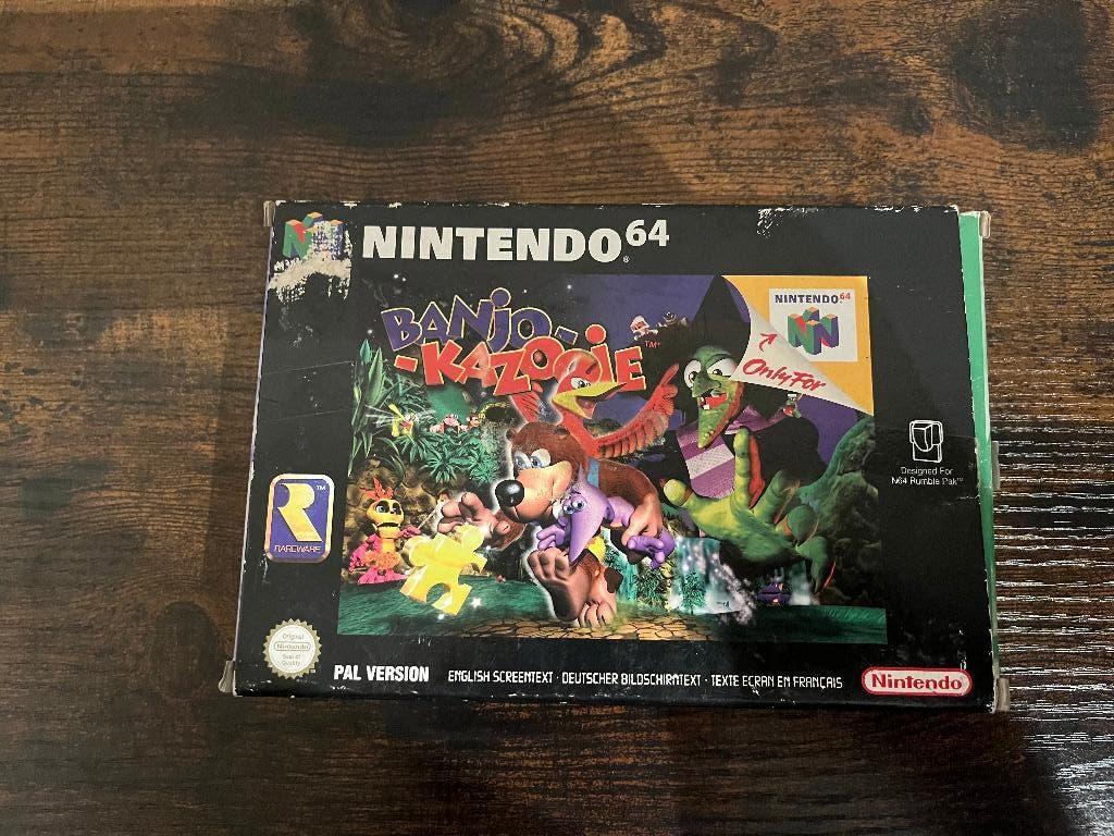 Banjo-Kazooie Nintendo64 BOX ONLY!, Spelcomputers en Games, Games | Nintendo 64, Avontuur en Actie, Gebruikt, 1 speler, Ophalen of Verzenden