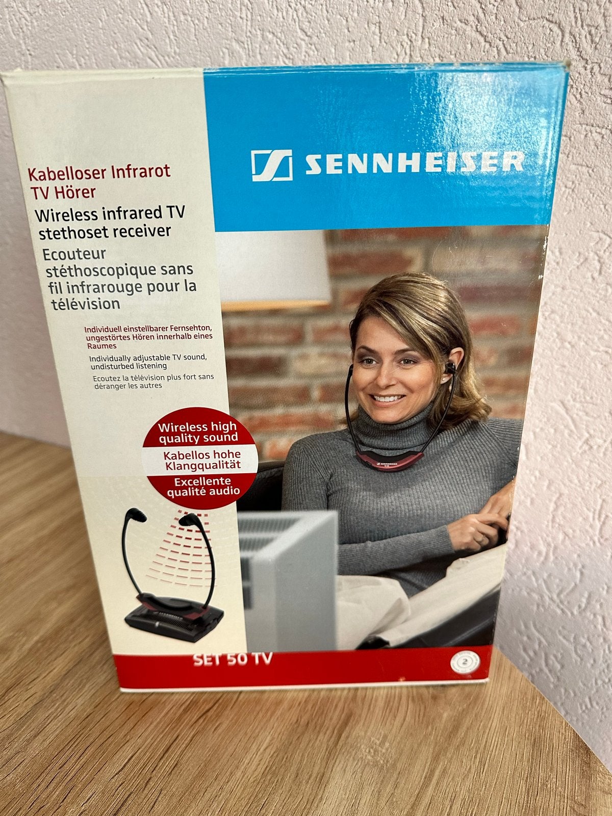 Sennheiser Infrarood Stereo set 50TV Stethoset-ontvanger, Ophalen of Verzenden, Nieuw, Sennheiser, Draadloos
