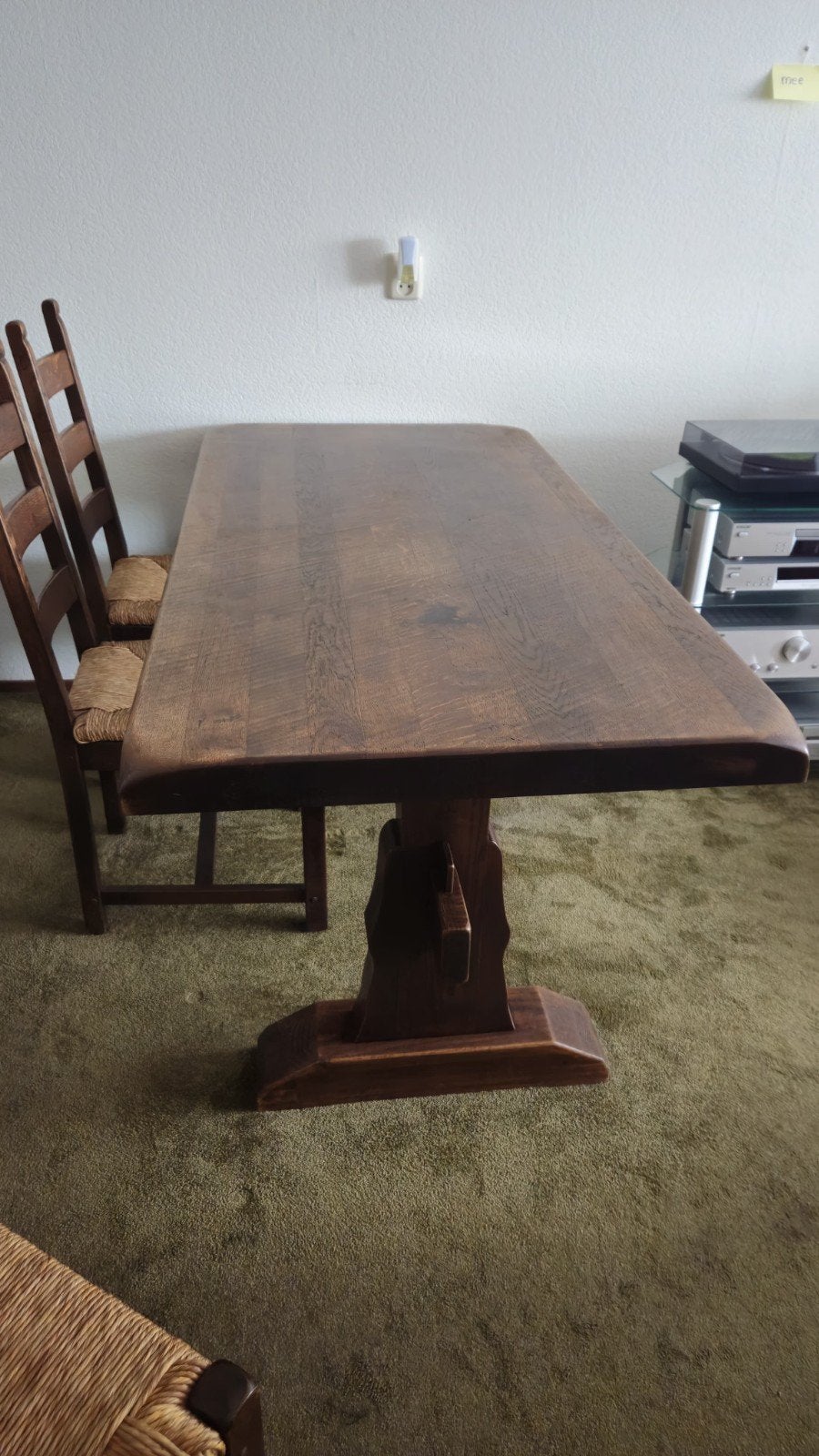 Robuuste eiken kloostertafel, Antiek en Kunst, Ophalen