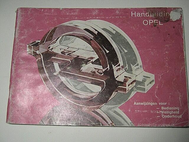 Handleiding Opel., Ophalen of Verzenden