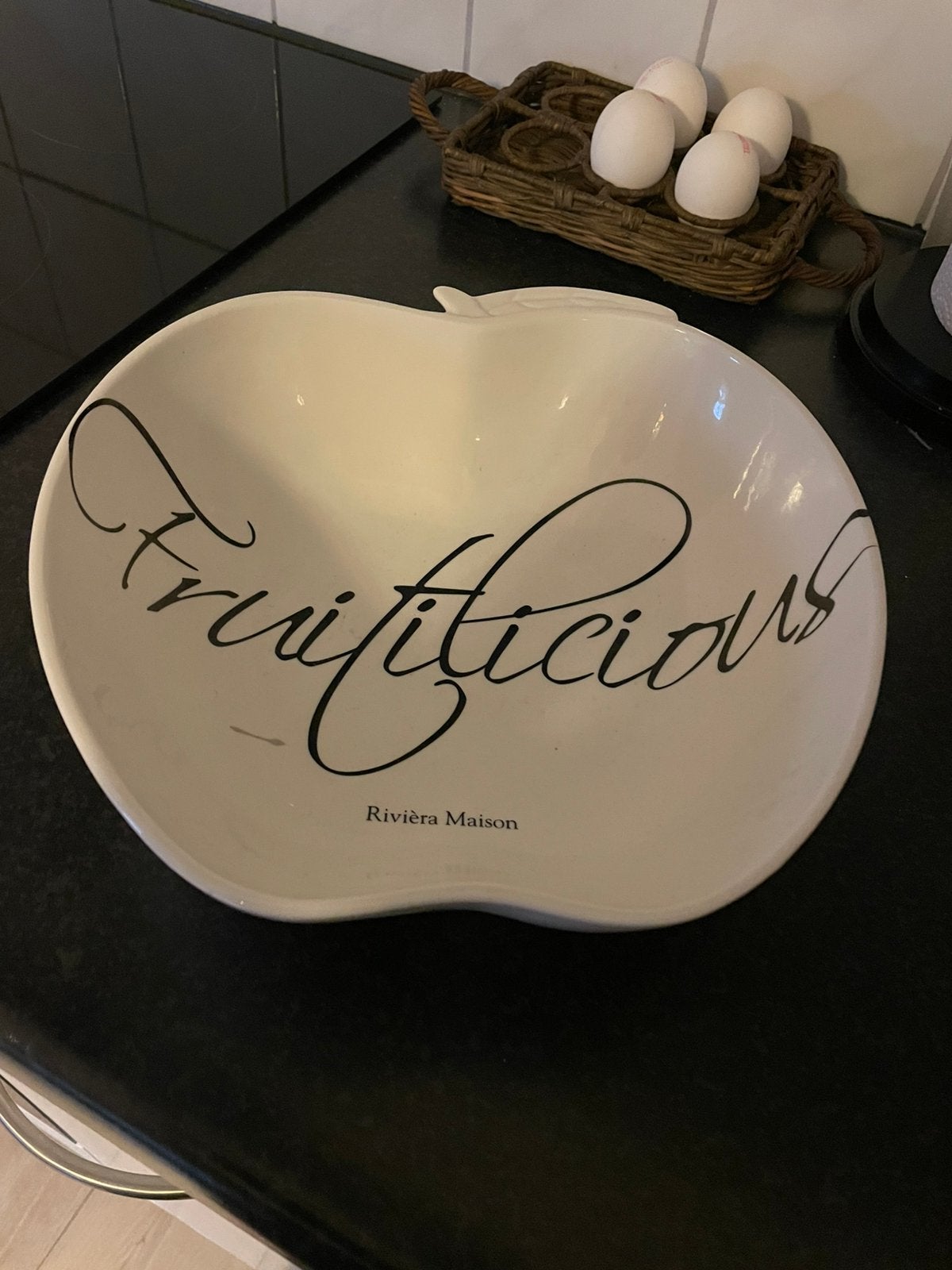 Riviera Maison fruitschaal, Ophalen, Zo goed als nieuw, Rond, Overige materialen