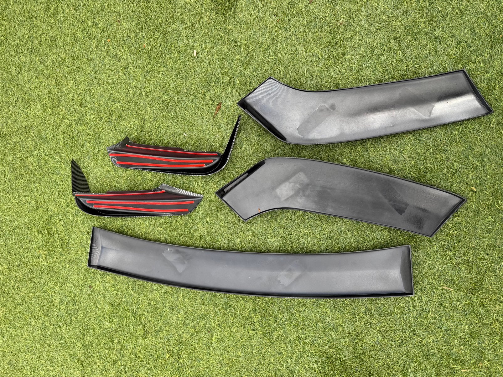 BMW F30/F31 Voorspoiler Splitter + Canards Carbon Look, Ophalen, Voor, Nieuw, Bumper