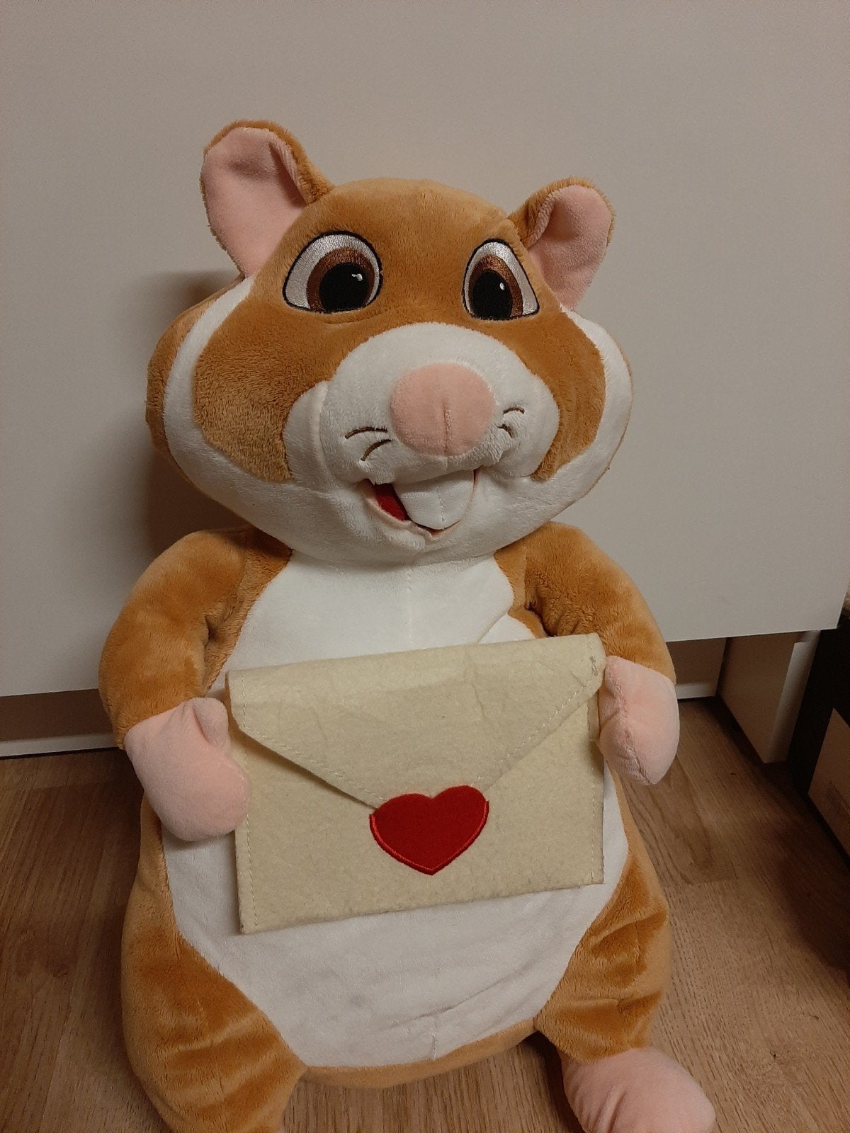 AH hamster knuffel valentijn met envelop brief, Ophalen of Verzenden, Overige typen