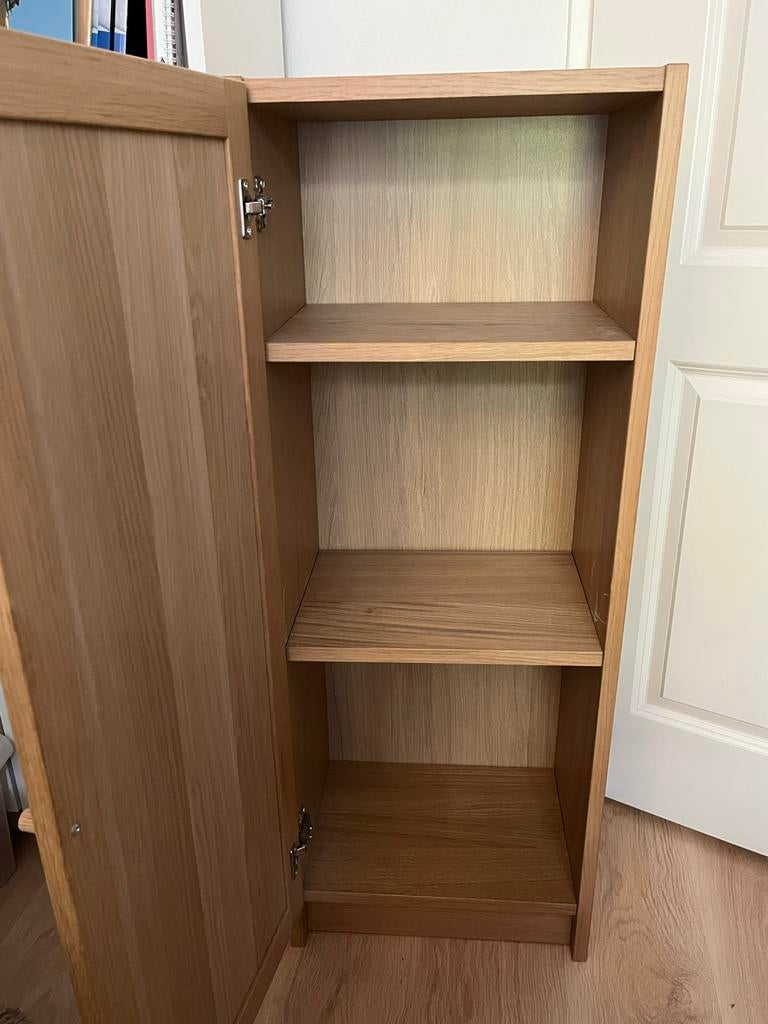 Ikea Houten kastje met deur en planken, Ophalen, Gebruikt