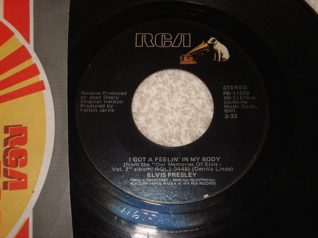Elvis Presley    i Got a Feelin in My Body  Usa   Orgineel, Ophalen of Verzenden, Zo goed als nieuw, Pop