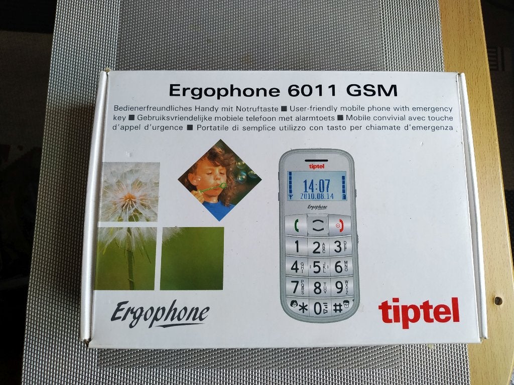 Tiptel Ergophone 6011 Senioren telefoon, Nieuw, Ophalen of Verzenden, Minder dan 3 megapixel, Klassiek of Candybar