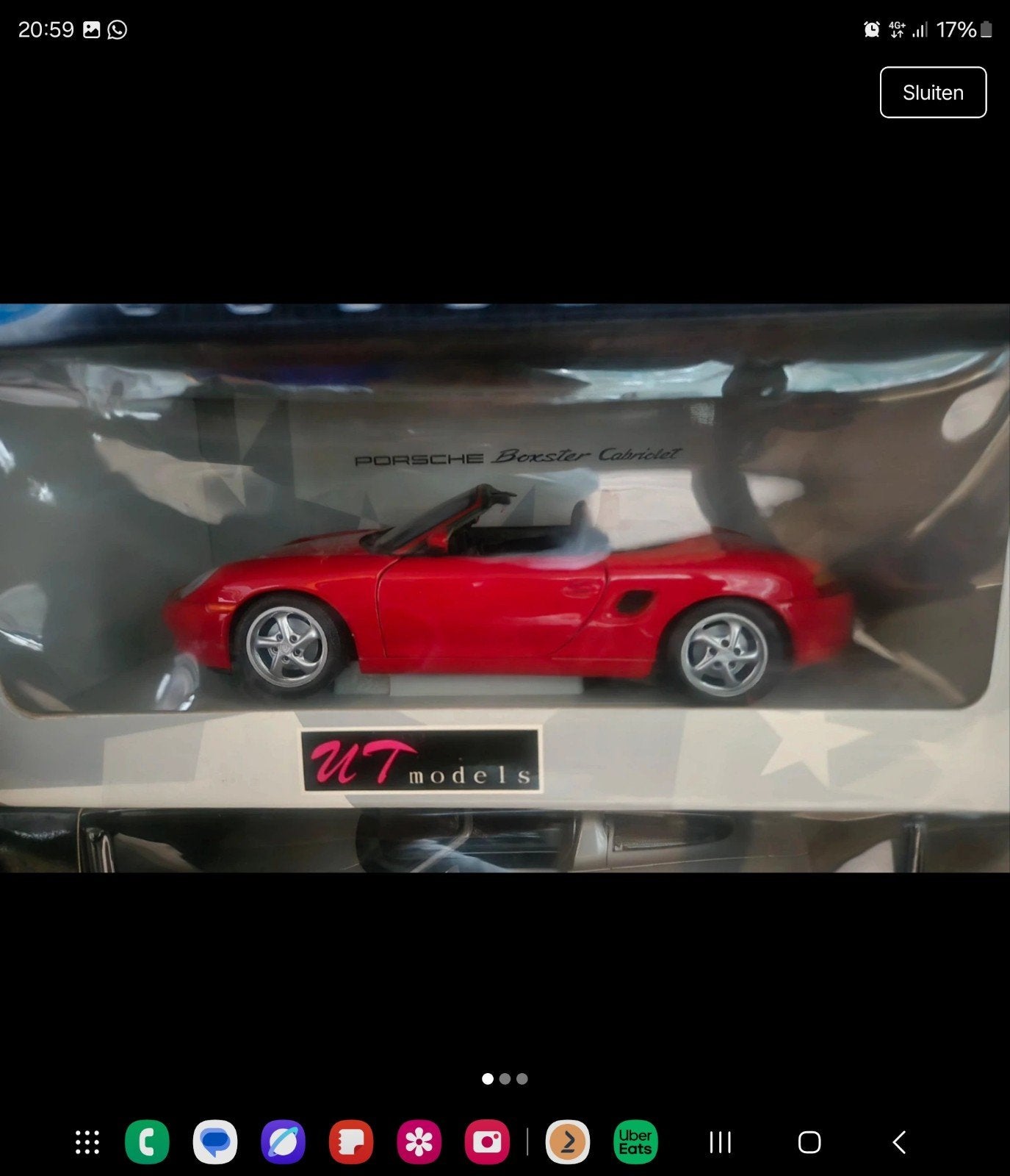 UT Models Porsche Boxster 1:18 - Nieuwstaat in doos, Hobby en Vrije tijd, Ophalen of Verzenden