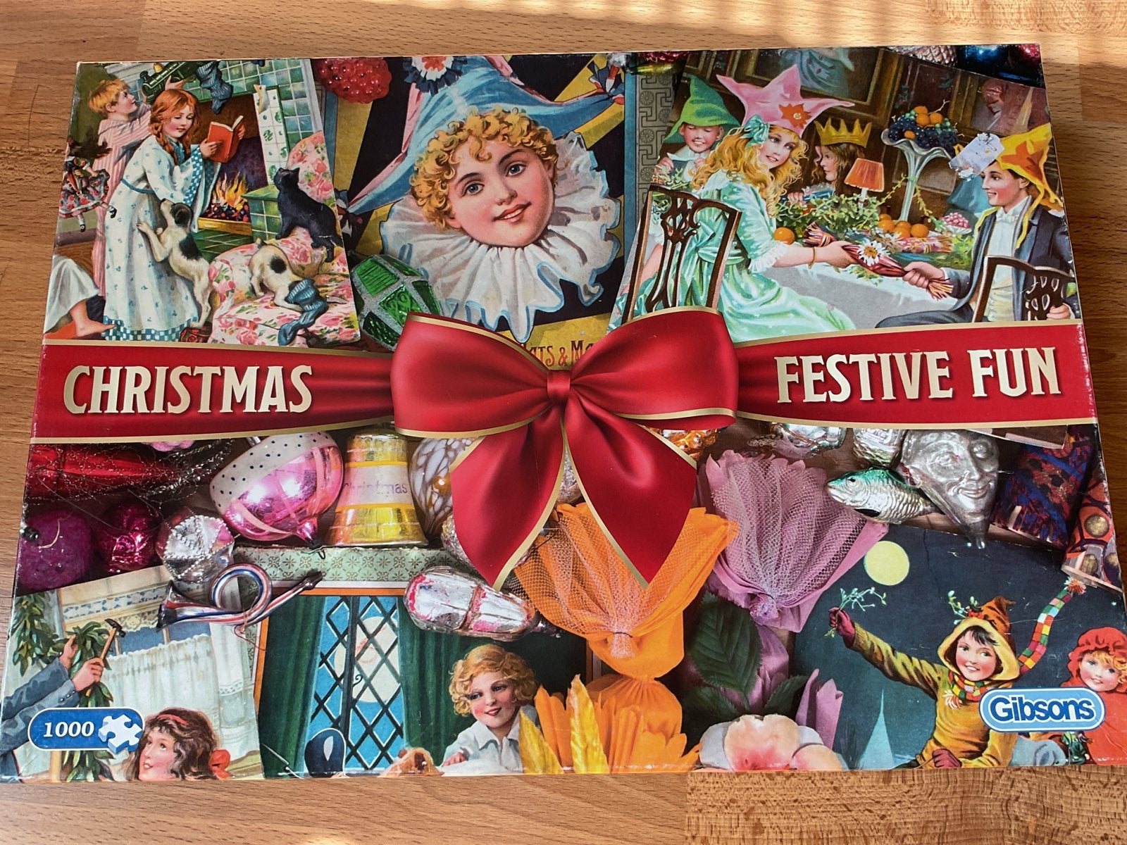 Gibsons Christmas Festive Fun Legpuzzel 1000 stukjes, Ophalen of Verzenden, 500 t/m 1500 stukjes, Zo goed als nieuw, Legpuzzel
