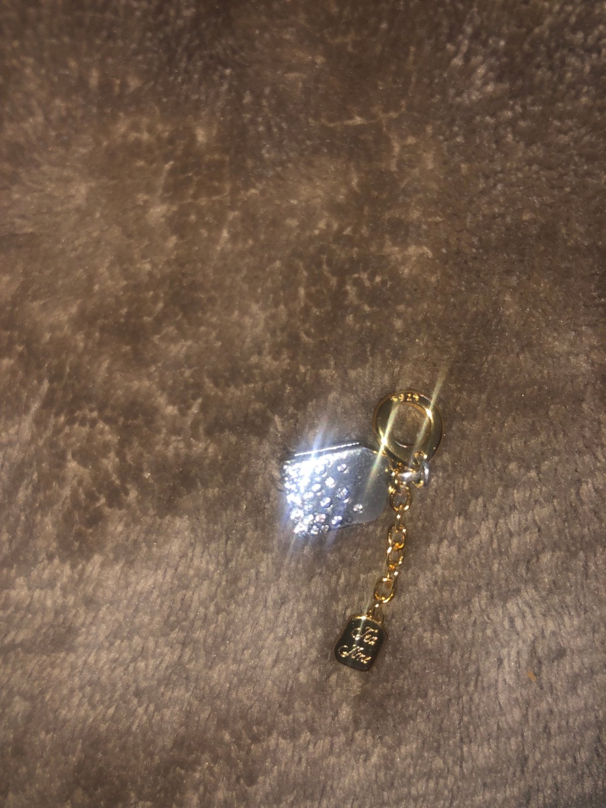 Zilveren theezak bedel met strass voor bedelarmband, Overige merken, Nieuw, Ophalen of Verzenden, 1 bedel