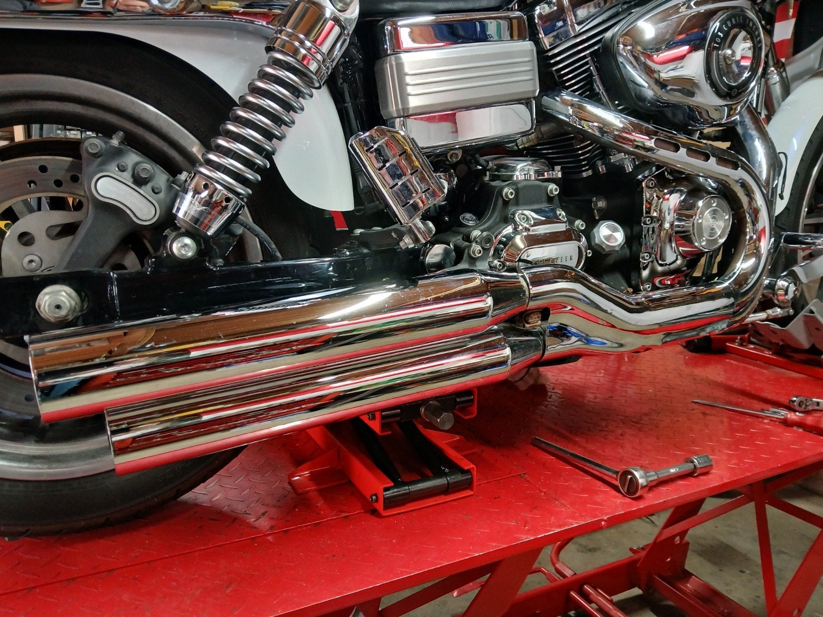 Harley Davidson Dayna uitlaten, Motoren, Ophalen of Verzenden, Gebruikt