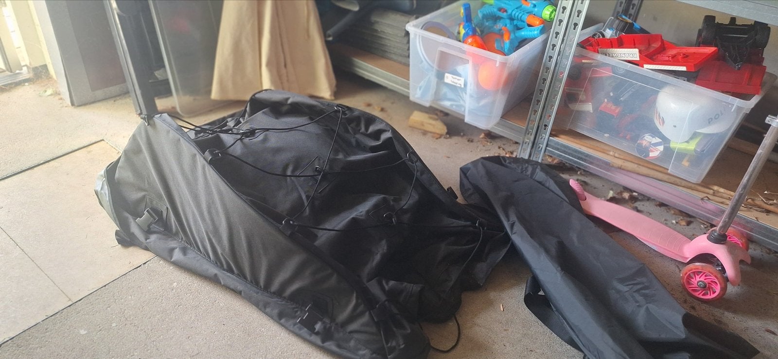 Nieuwe daktas voor de auto, Ophalen, Nieuw