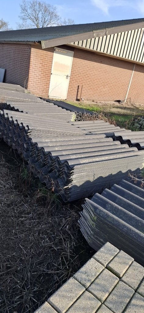 Asbestvrije golfplaten van 1,53m bij 1,10m, Ophalen, Kunststof, Gebruikt, Zwart