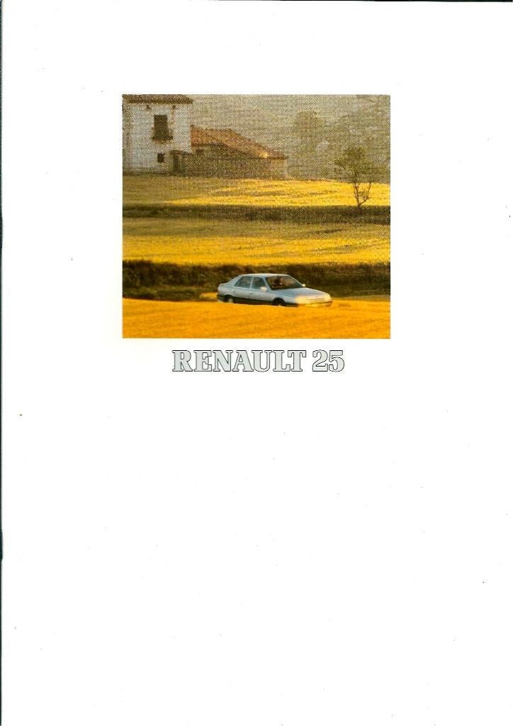 Brochure Renault 25 Maart 1990, Ophalen of Verzenden, Gelezen, Renault