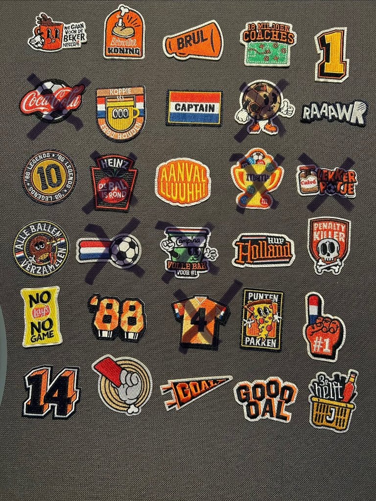 Jumbo juich emblemen 22x voor € 10,00 of per stuk € 0,50, Jumbo, Ophalen of Verzenden