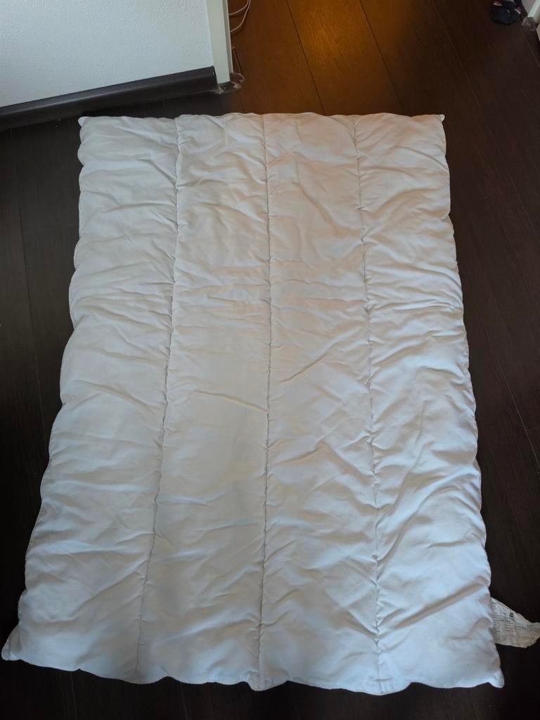 Peuter synthetisch dekbed 100x135 cm, Gebruikt, Jongetje of Meisje, Wit, Ophalen of Verzenden