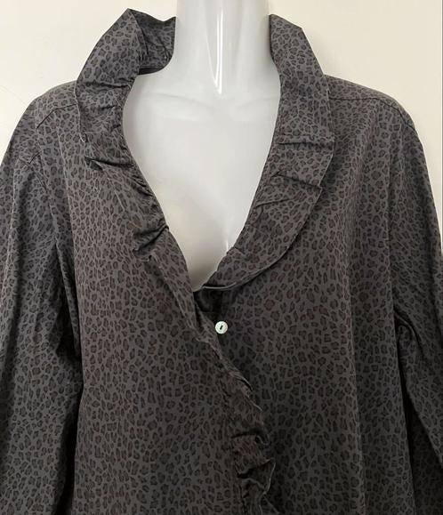 Le Grand Sud blouse maat 46 [DMv], Ophalen of Verzenden, Zo goed als nieuw, Maat 46/48 (XL) of groter, Grijs