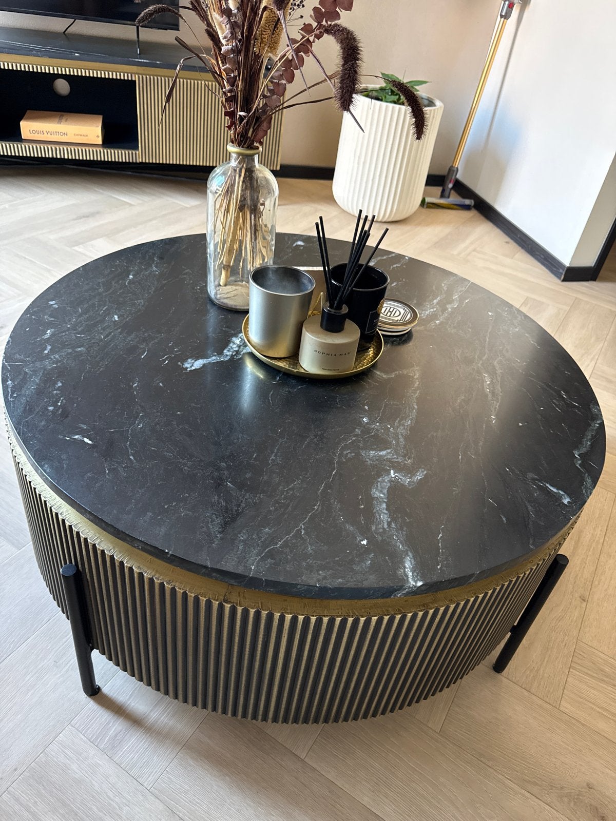 Richmond salontafel rond, Ophalen, Rond, 50 tot 100 cm, Zo goed als nieuw