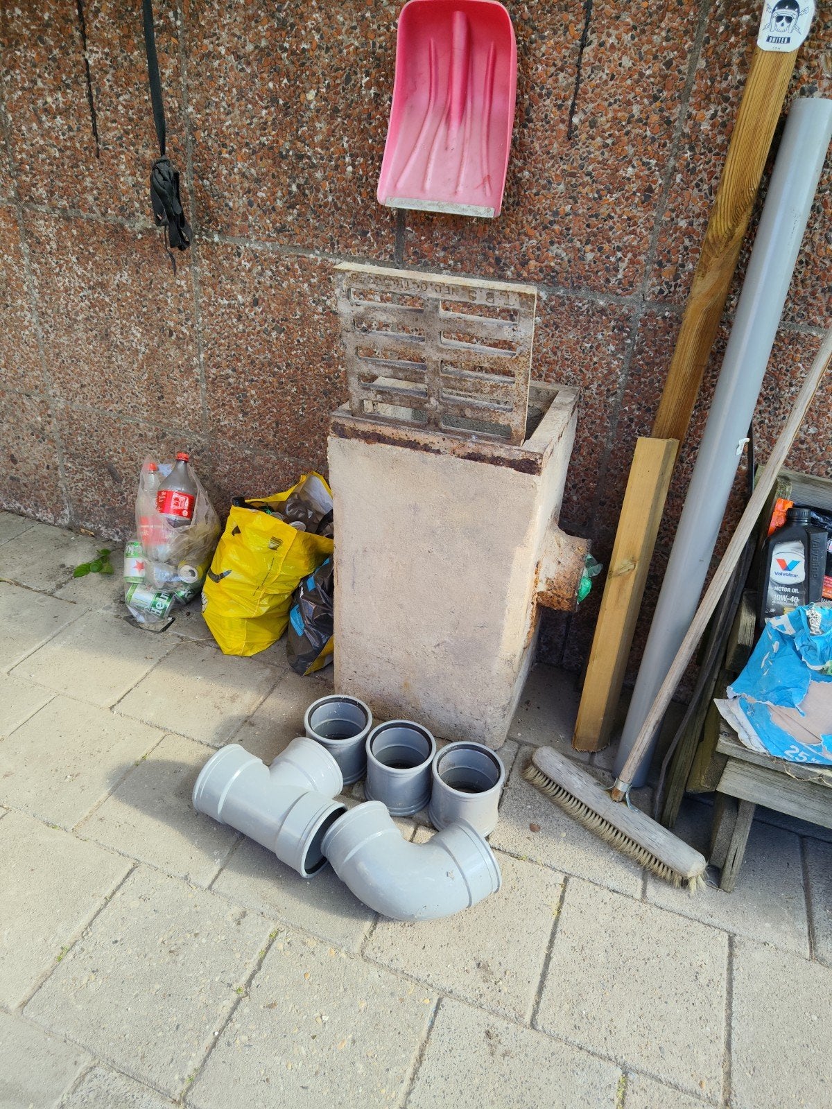 Straatkolk 125 met zij-aansluiting en hulpstukken, Ophalen, Overige materialen, Nieuw, Minder dan 2 meter
