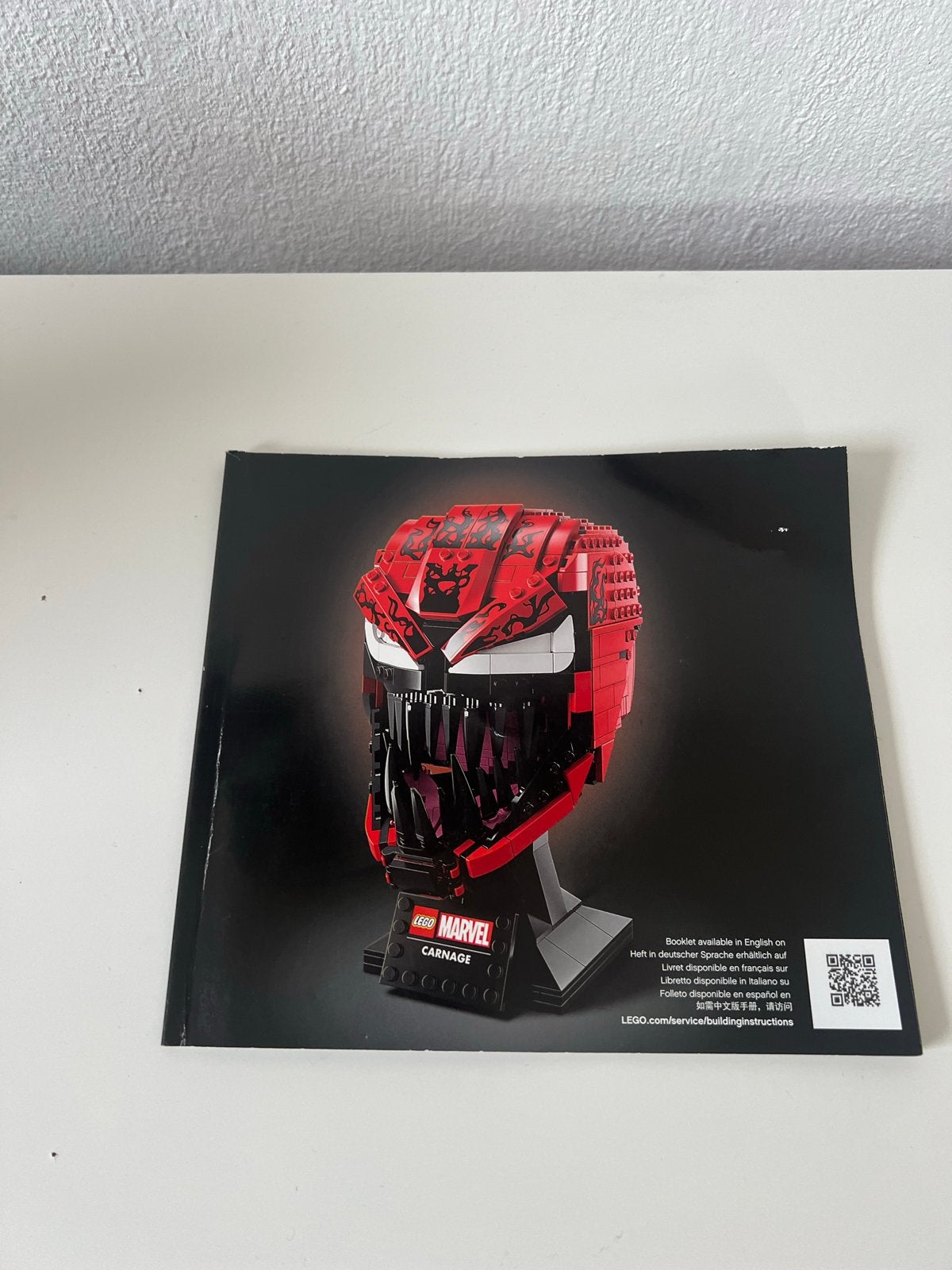 Lego Marvel Carnage Helm (76199), Ophalen of Verzenden, Zo goed als nieuw