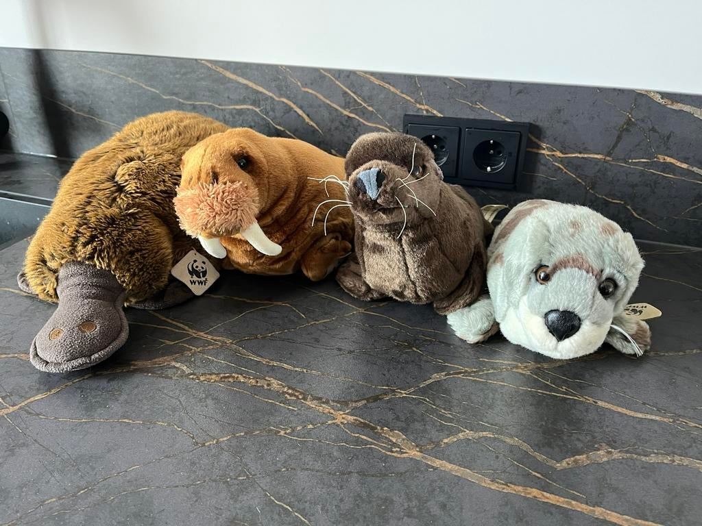WNF/WWF zeedieren knuffels, Kinderen en Baby's, Ophalen of Verzenden, Zo goed als nieuw, Overige typen