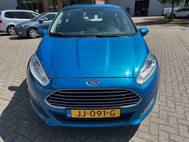 Ford Fiesta 1.0 Style NAVI AIRCO BLUETH NAP! (bj 2016), Auto's, 65 pk, Stof, Euro 6, Blauw