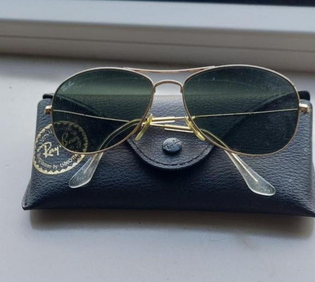 Ray-Ban Aviator Zonnebril met Hoesje, Ophalen, Zonnebril, Overige kleuren, Zo goed als nieuw