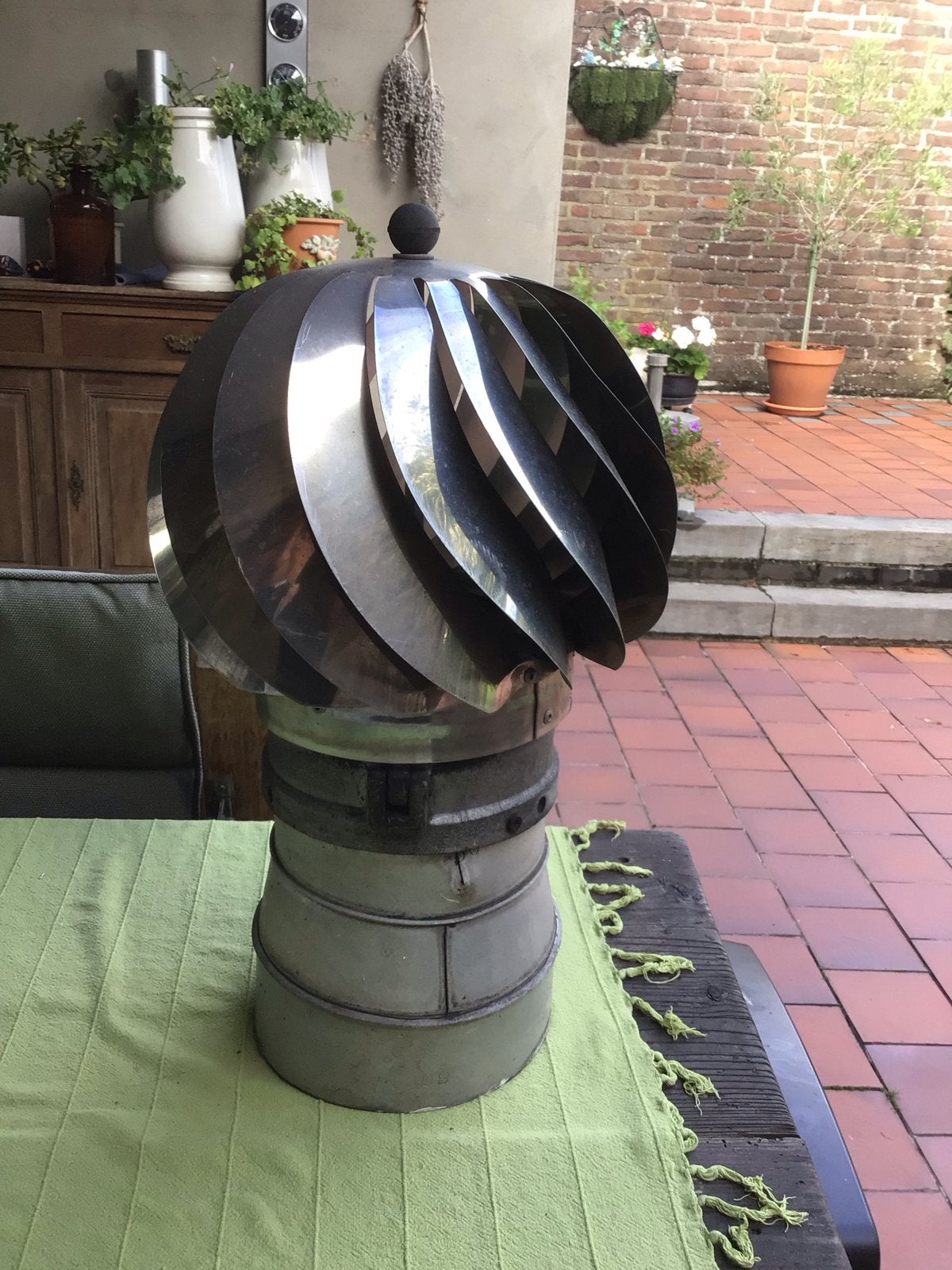 RVS schoorsteenkap/windvaan - Afzuiger/Ventilator, Ophalen, Gebruikt, Ventilator en Afzuiger