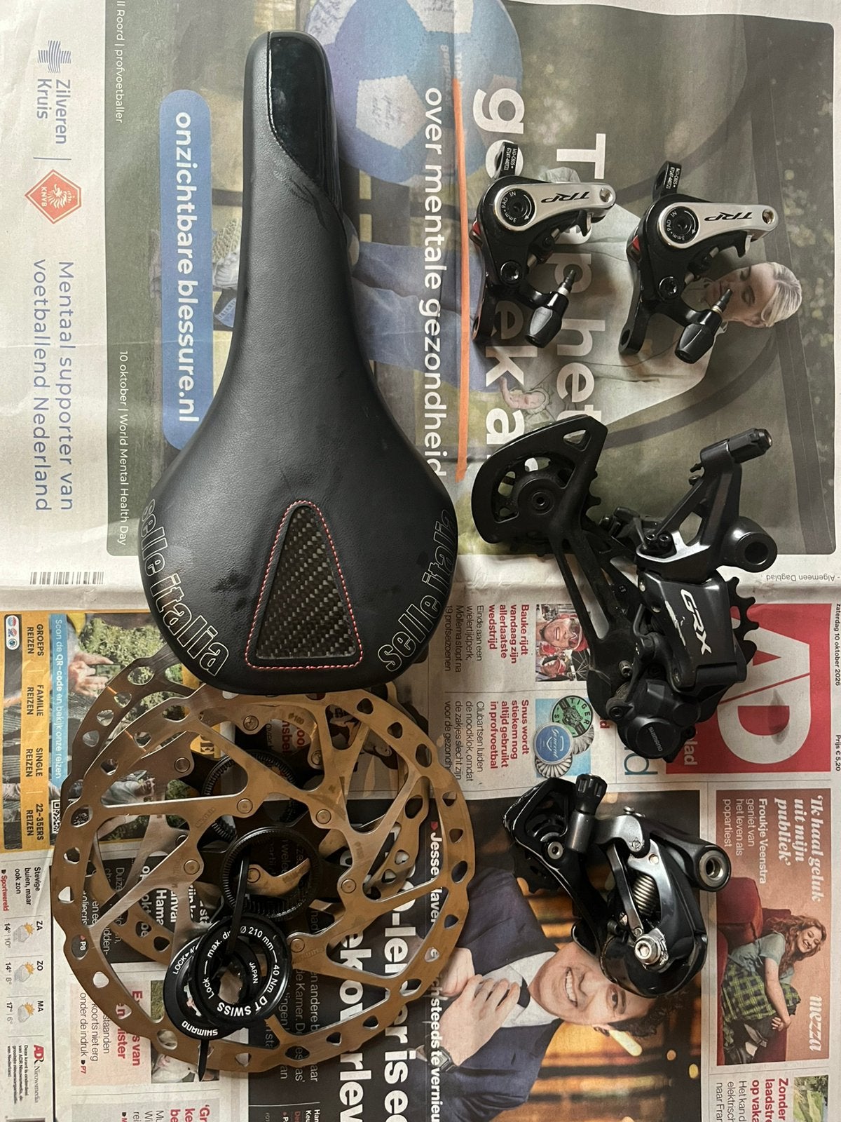 Opruiming fietsonderdelen, Ophalen of Verzenden, Zo goed als nieuw, Derailleur of Ketting, Aluminium