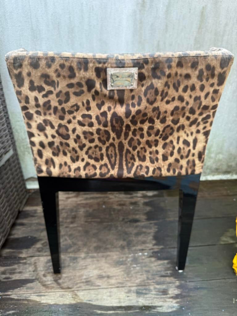 Dolce & Gabbana Mademoiselle Kartell stoel Leopard, Huis en Inrichting, Ophalen, Kunststof, Gebruikt, Overige kleuren