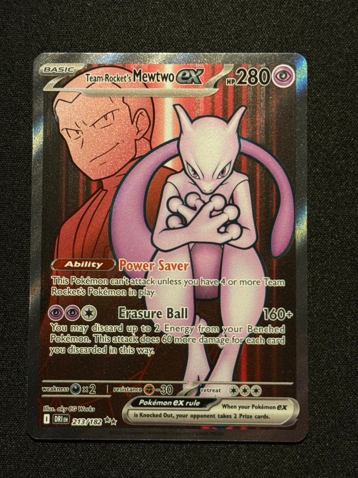 Mewtwo EX 213, Ophalen of Verzenden, Zo goed als nieuw, Losse kaart