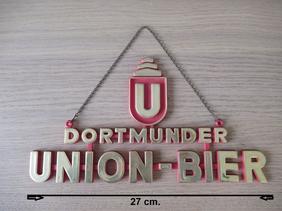 DORTMUNDER UNION BIER, jaren 70 wandhanger, Verzamelen, Ophalen of Verzenden, Nieuw, Overige typen, Overige merken