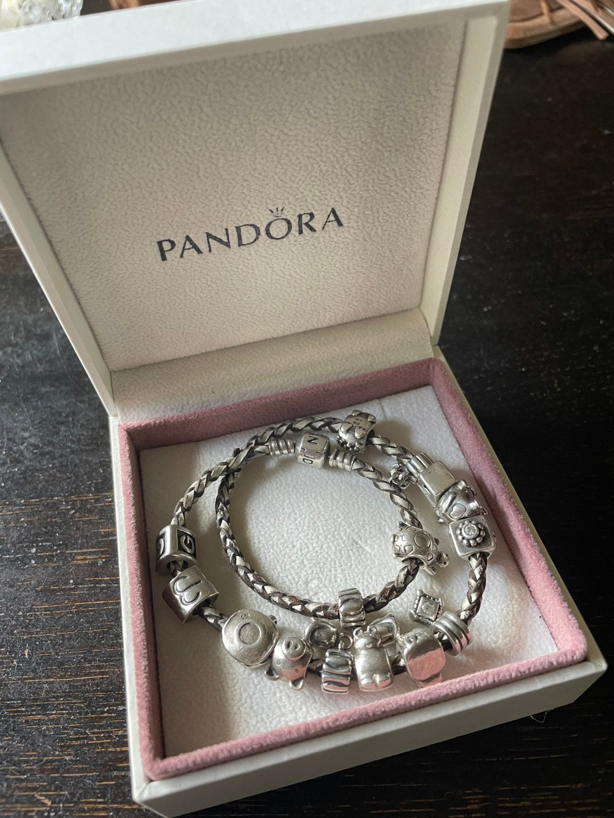 Pandora armband/16 bedels, Sieraden, Tassen en Uiterlijk, Armbanden, Ophalen of Verzenden, Nieuw, Zilver
