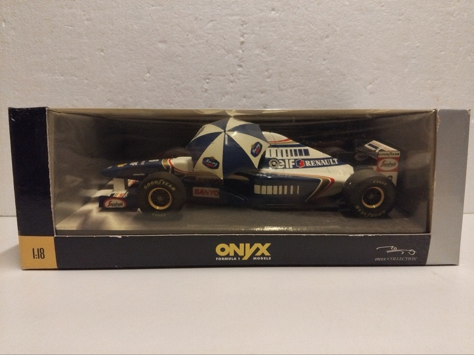 Renault FW17 Team Williams Coulthard Onyx metal 1:18 KRD, Hobby en Vrije tijd, Modelauto's | 1:18, Ophalen of Verzenden, Zo goed als nieuw