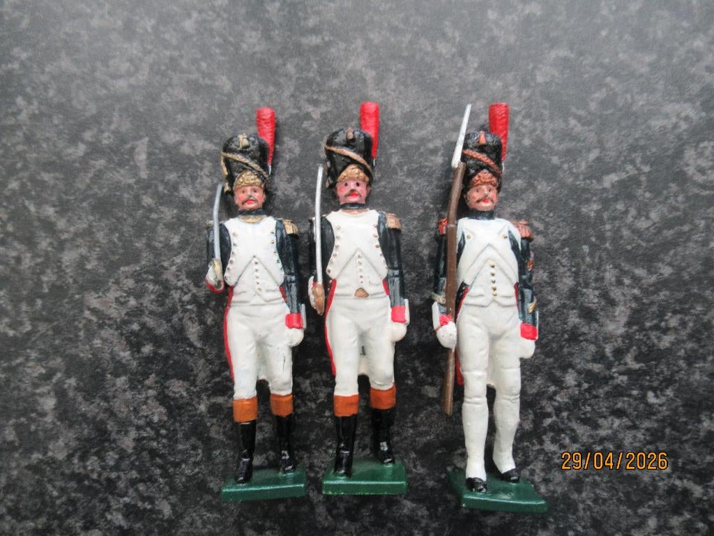 3 TINNEN GRENADIERS KEIZERLIJKE GARDE -NAPOLEON, Hobby en Vrije tijd, Modelbouw | Figuren en Diorama's, Ophalen of Verzenden, Zo goed als nieuw
