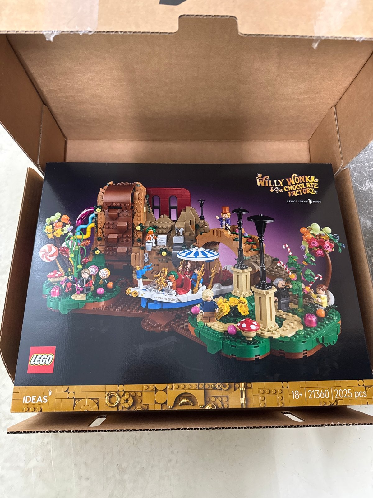 Lego Ideas 21360 Willy Wonka & The Chocolate Factory NIEUW, Ophalen of Verzenden, Nieuw