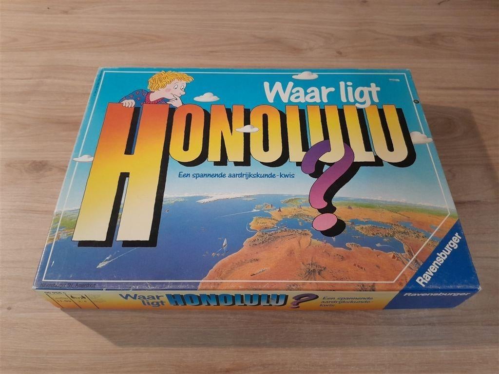 Waar ligt Honolulu - topo aardrijkskunde spel - s5776, Hobby en Vrije tijd, Gezelschapsspellen | Bordspellen, Verzenden, Zo goed als nieuw