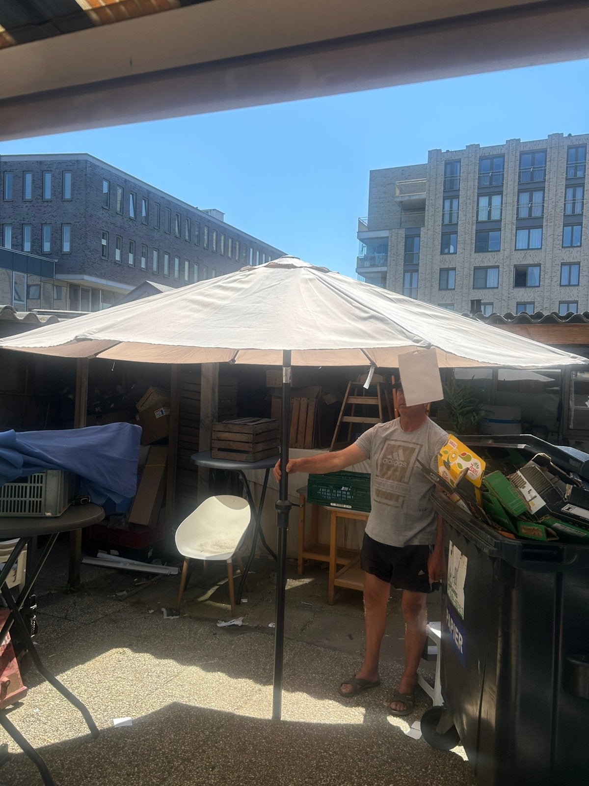Parasol diameter 3 meter! Nieuw, Ophalen of Verzenden, Nieuw