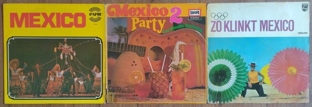 3x LP Muziek Mexico, Cd's en Dvd's, Gebruikt, Originele persing, Ophalen of Verzenden, 12 inch