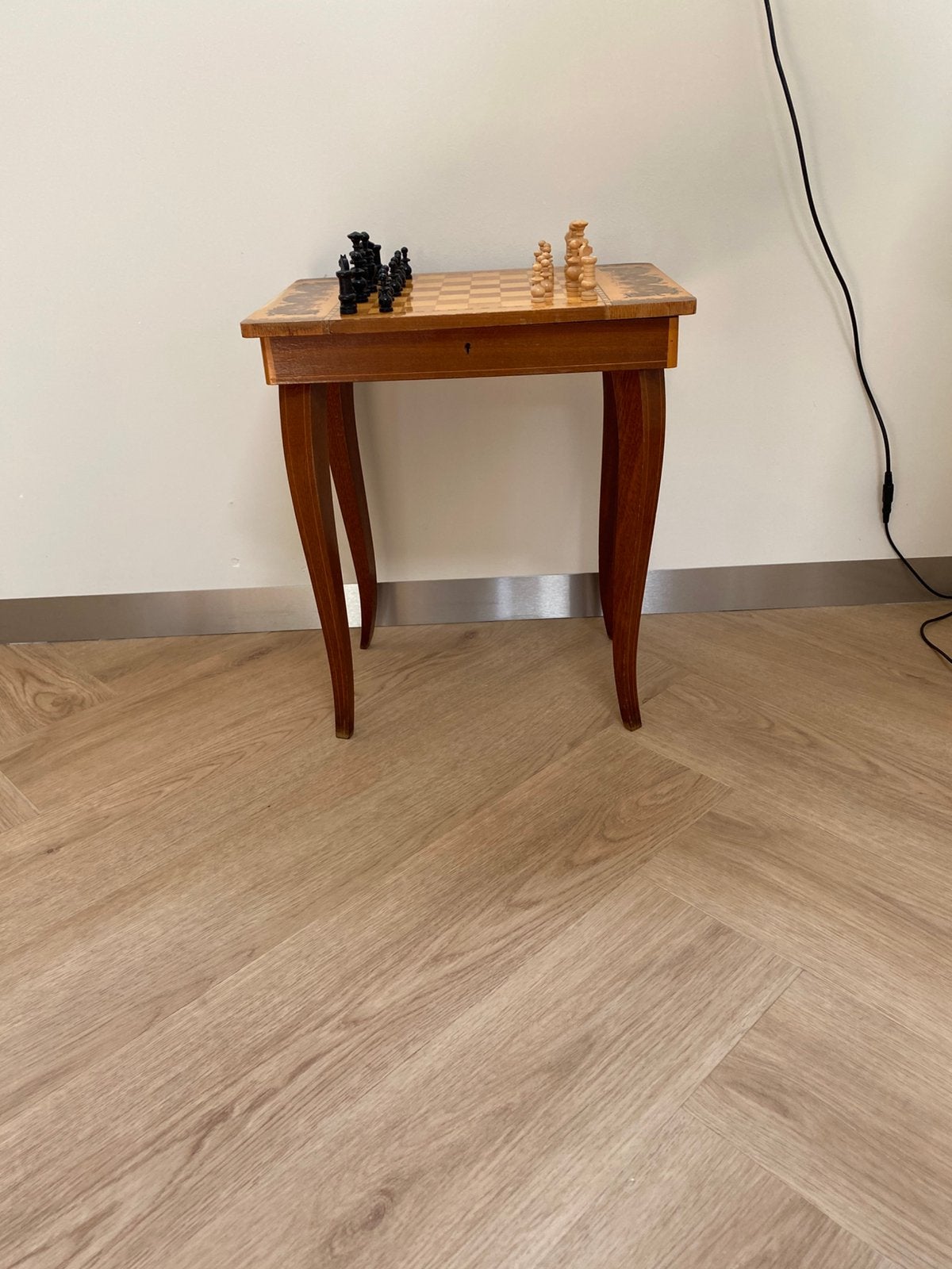 Schaakspel schaaktafel, Ophalen