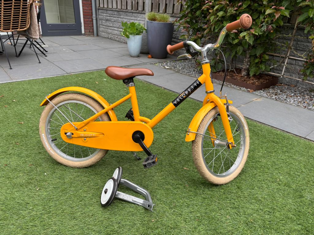 Veloretti Maxi 16 inch incl. zijwielen, Ophalen, Zo goed als nieuw, Terugtraprem