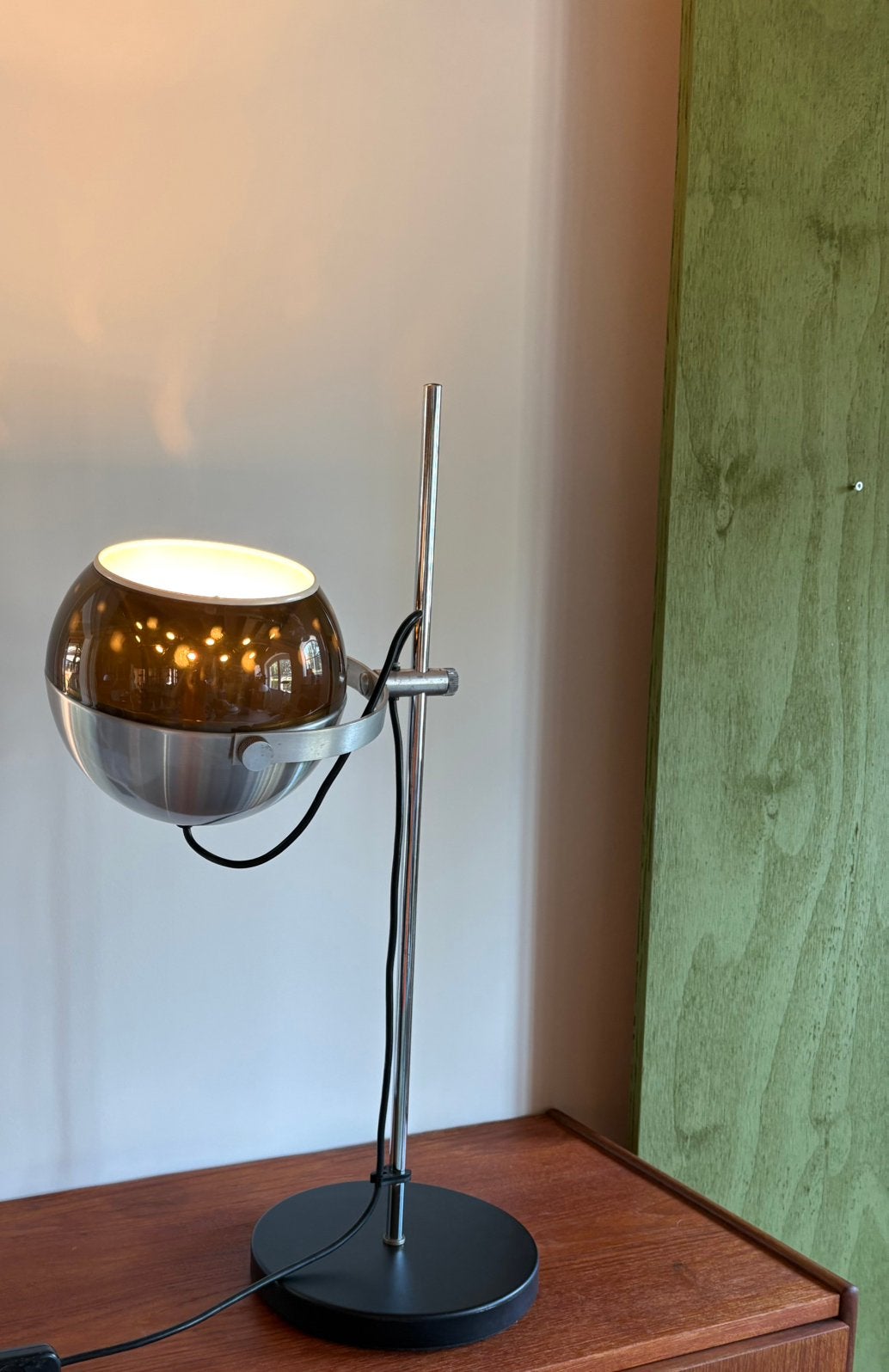 Dijkstra Spage Age eyeball bollamp mid-century modern, Dutch design dijkstra gepo raak, Zo goed als nieuw, Dijkstra, Haarlem