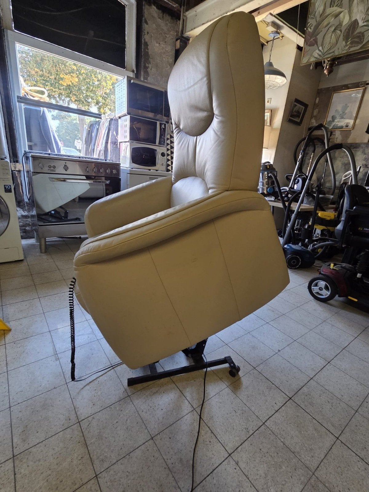 sta op relax fauteuil in nieuwstaat, Huis en Inrichting, Ophalen, Zo goed als nieuw, 75 tot 100 cm, 50 tot 75 cm