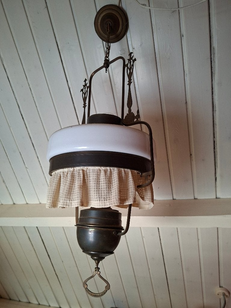 Antieke lamp, Ophalen