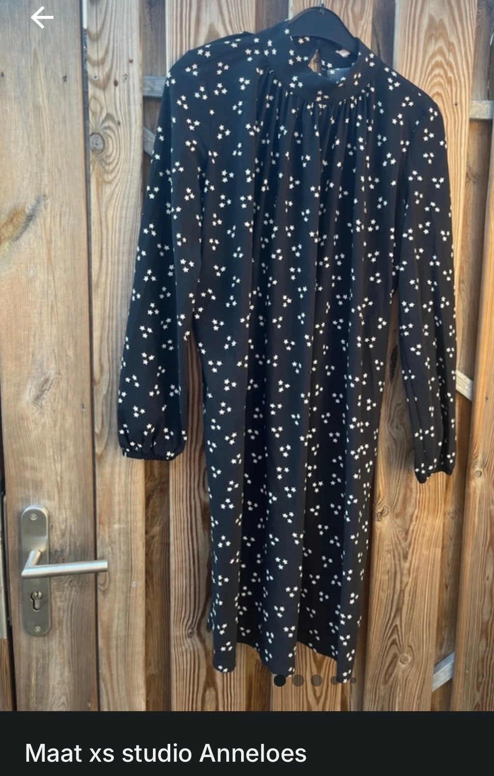 Studio Anneloes jurk met sterrenprint, maat XS, Kleding | Dames, Zwart, Ophalen of Verzenden, Zo goed als nieuw, Maat 34 (XS) of kleiner