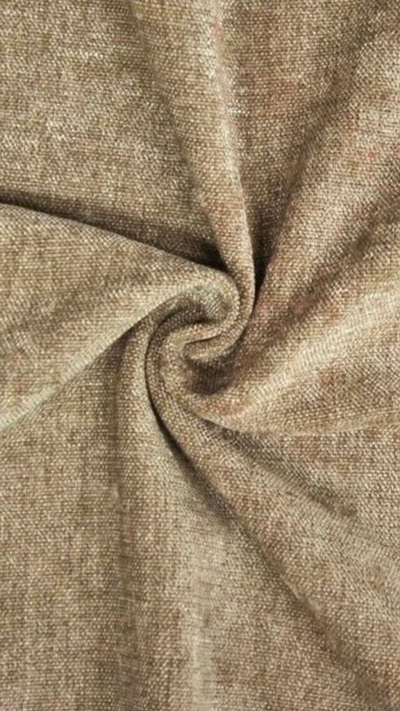Meubelstof chenille velours zand, Ophalen of Verzenden, Nieuw, Polyester