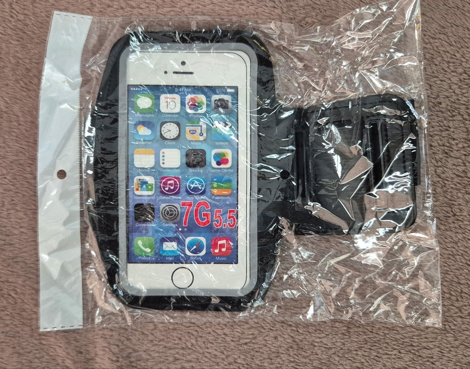 Nieuwe sportarmband telefoon | iPhone & Android | tot  5,5, Textiel, Zwart, Waterdicht, Overige merken