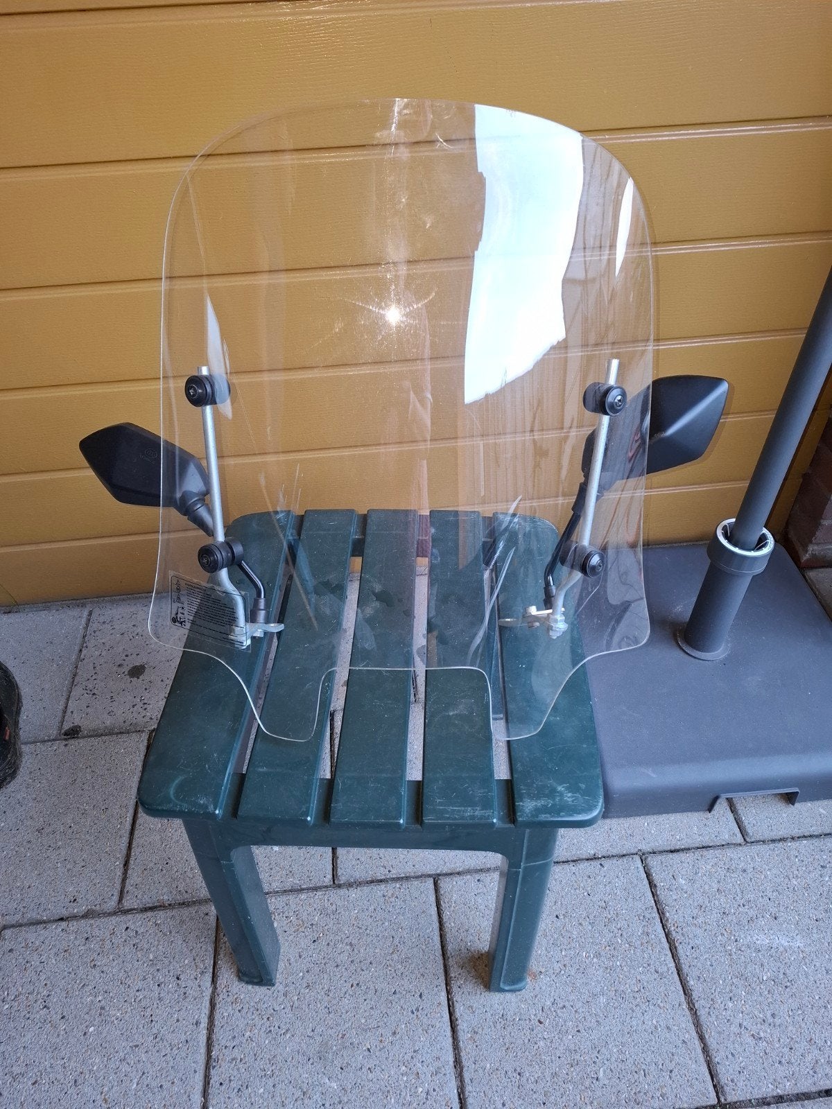 windscherm  met spiegels voor scootmobiel, Fietsen en Brommers, Ophalen, Zo goed als nieuw, Overige typen, Overige merken