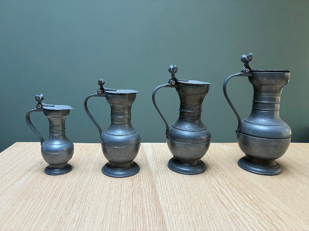 Tinnen vaasjes, Ophalen of Verzenden