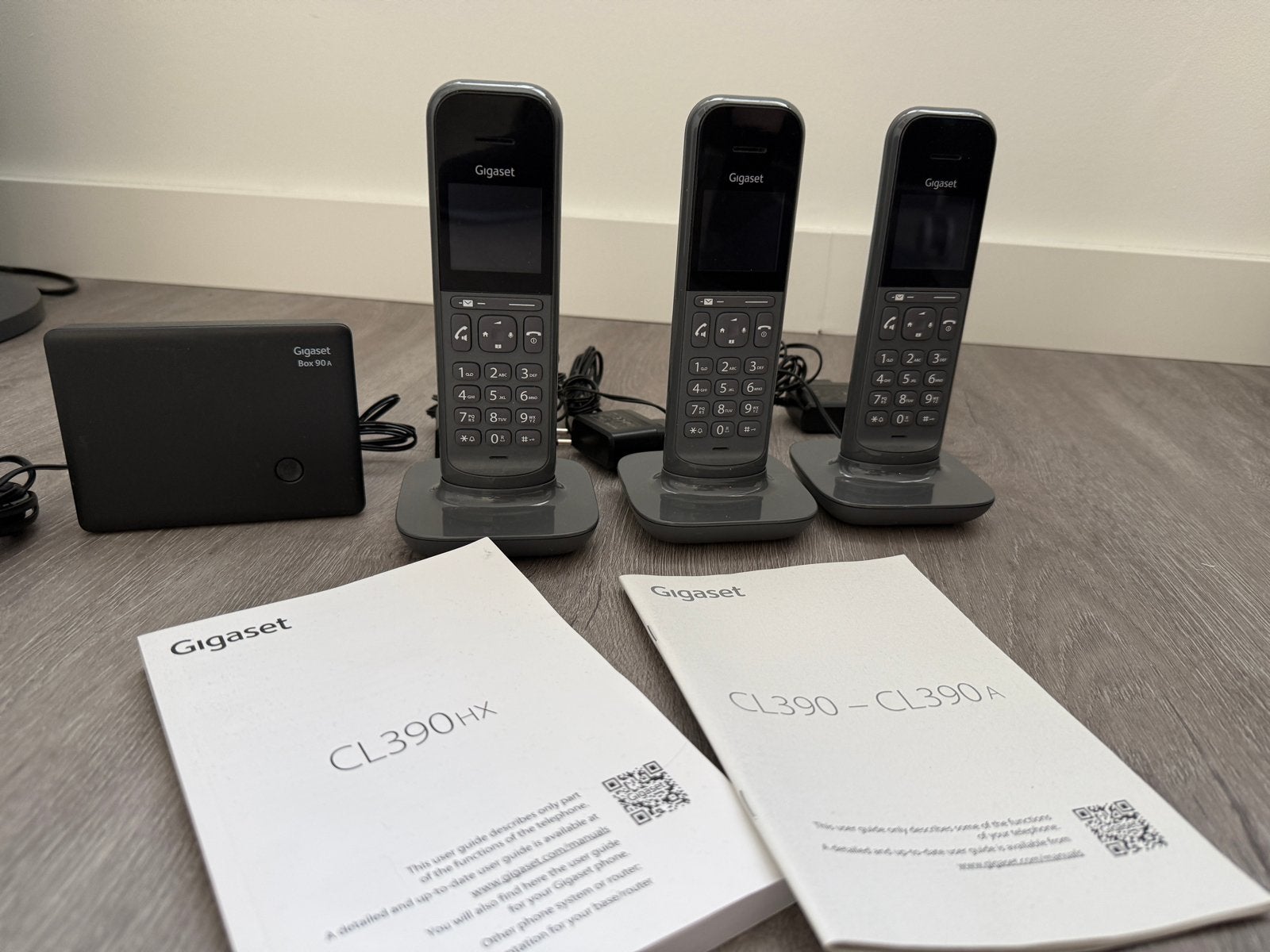Gigaset 3 stuks CL390HX Draadloze Telefoons met Basisstation, Ophalen of Verzenden, Zo goed als nieuw, 3 handsets
