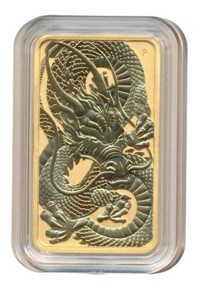 Goud baar Troy ounce Australie 100 dollars 2021 draak, Postzegels en Munten, Edelmetalen en Baren, Goud, Ophalen of Verzenden